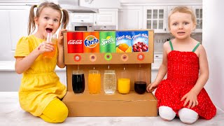 Five Kids Story about sweet and drinks vending machine