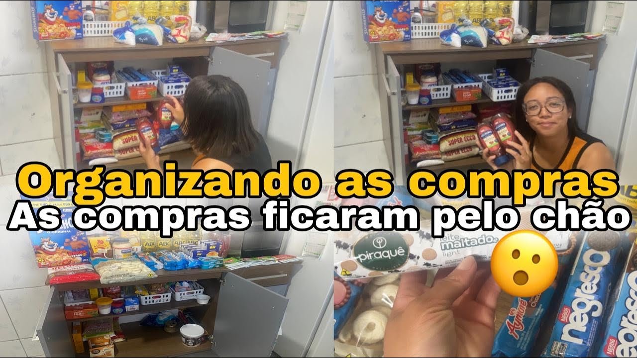 Organizando as Compras 😱 | Ficaram Todas Pelo Chão! 🛒✨