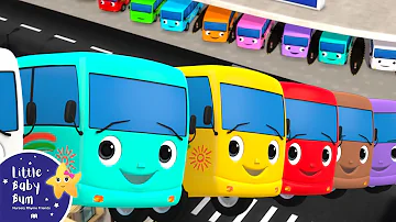 1 2 3 Little Buses Go Round! | LittleBabyBum - Nursery Rhymes for Babies! ABCs and 123s