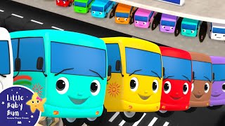 1 2 3 Little Buses Go Round! | LittleBabyBum - Nursery Rhymes for Babies! ABCs and 123s