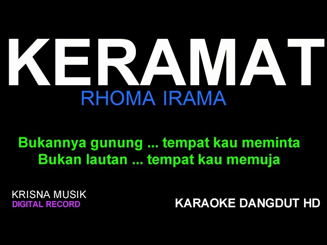 KERAMAT KARAOKE DANGDUT HD AUDIO class=