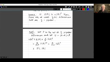 Introduction to additive combinatorics lecture 5.3 --- Proof of the Balog-Szemerédi theorem