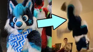 Adorable Husky Fursuiter DOES A FLIP!! || Painted Desert Fur Con 2020 Vlog