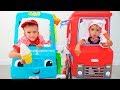 Kids and Mom Pretend Play Toy Cafe | Compilation video with Vlad and Nikita