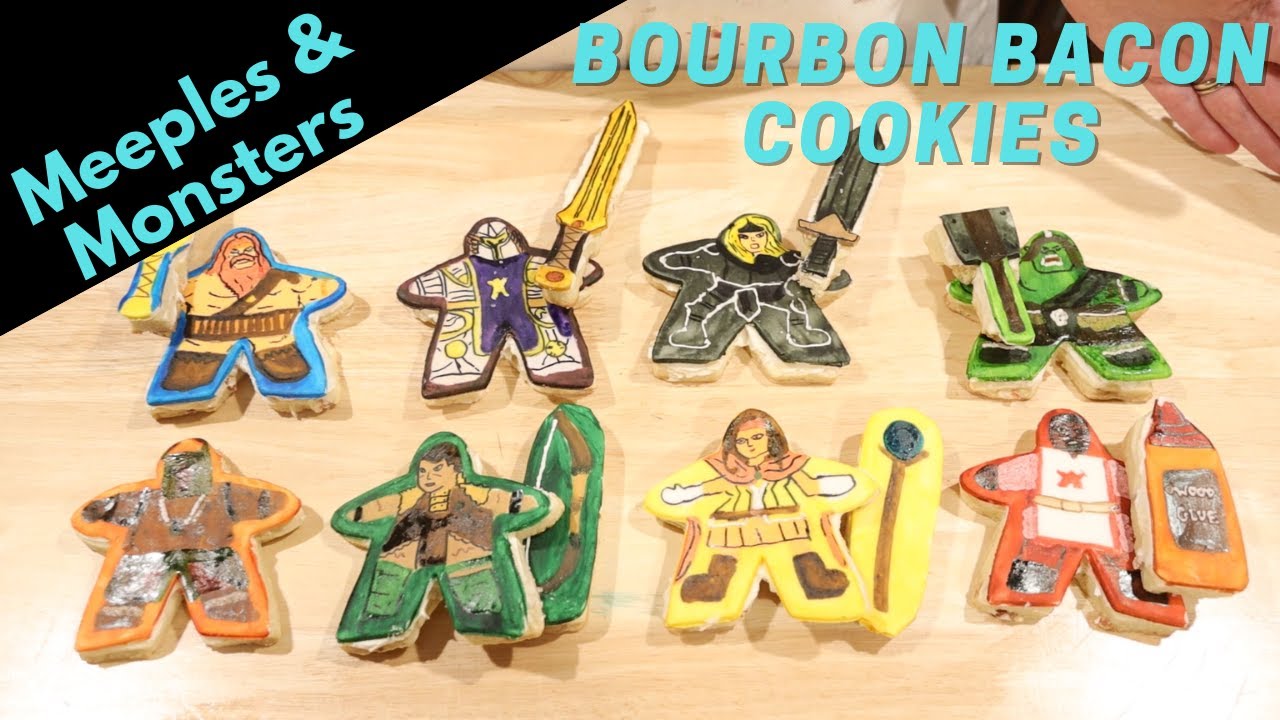 Bourbon Bacon Sugar Cookies from Meeples and Monsters | Board Game Bakes