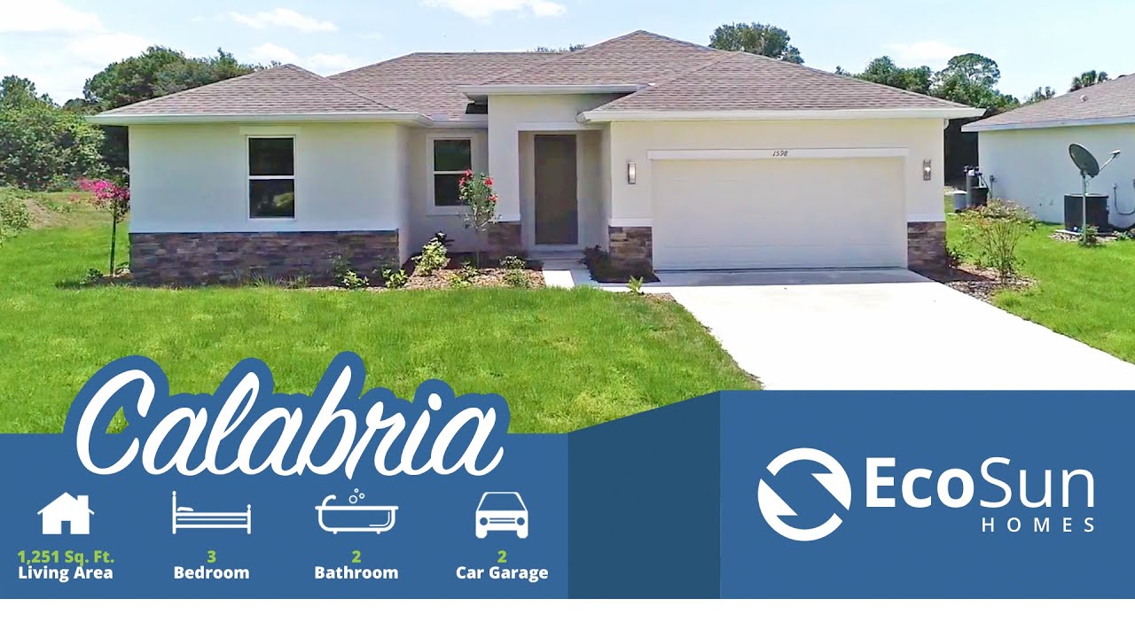 EcoSun Homes Calabria Model Walk Through YouTube