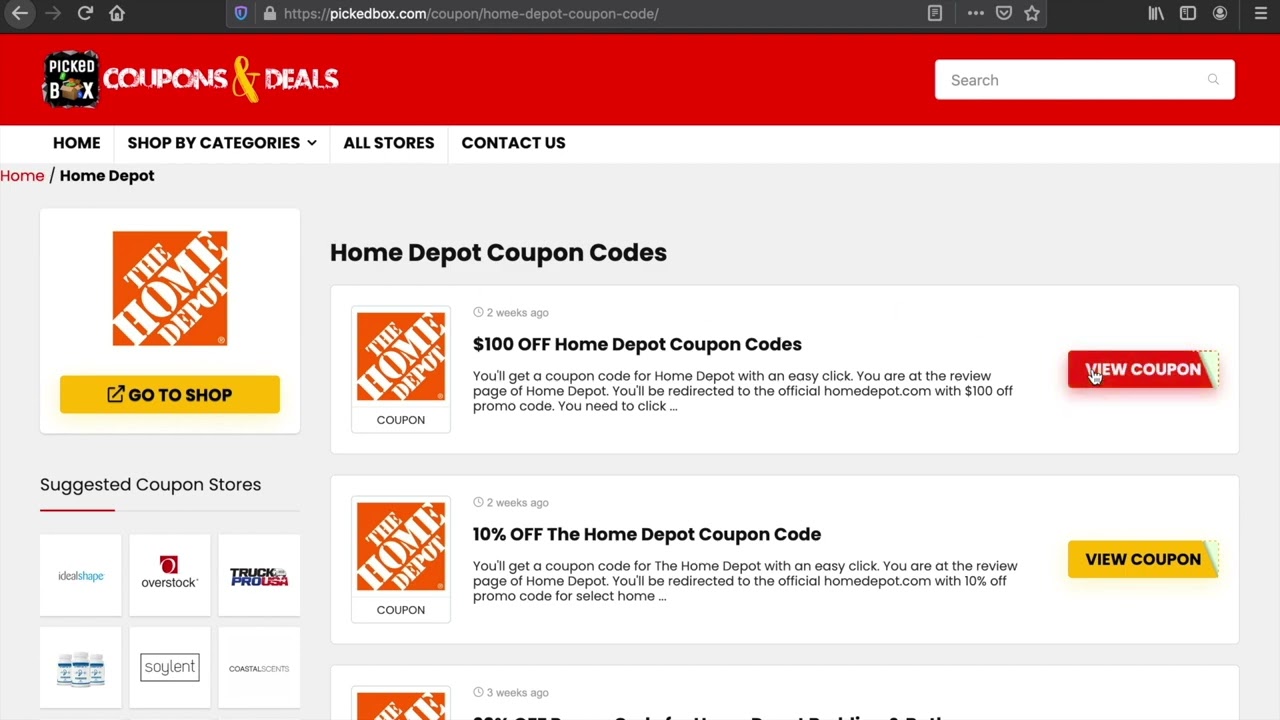 Home Depot Coupon & Promo Codes Valid Discount Coupons to Save