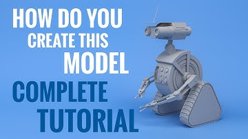 How do you create this robot model in 3ds max | Robot 3d modeling in 3ds max | complete tutorial