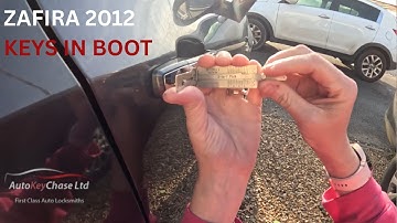 ZAFIRA 2012 GAIN ACCESS - KEYS LOCKED IN THE BOOT