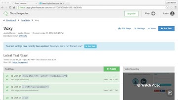 Ghost Inspector - Automated UI Testing and Monitoring