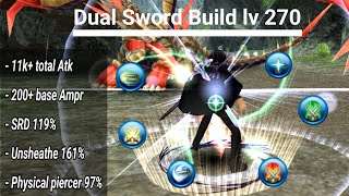 Toram Online | AGI STR Dual Sword Crescent Saber | Detailed Build Lv270