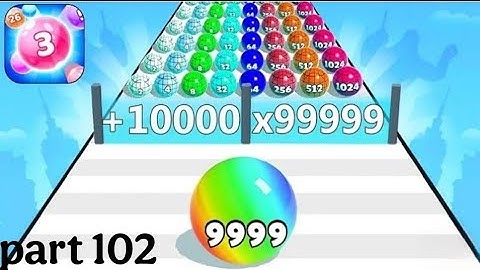 Ball Run 2048 -Gameplay Walkthrough Tutorial Levels (iOS, Android NinjaX YT is live! part - 102