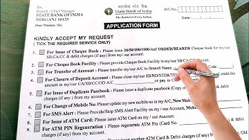 SBI Application Form Kaise Bharen । How to Fill Up Sbi Application Form । SBI ATM । Chequebook ।