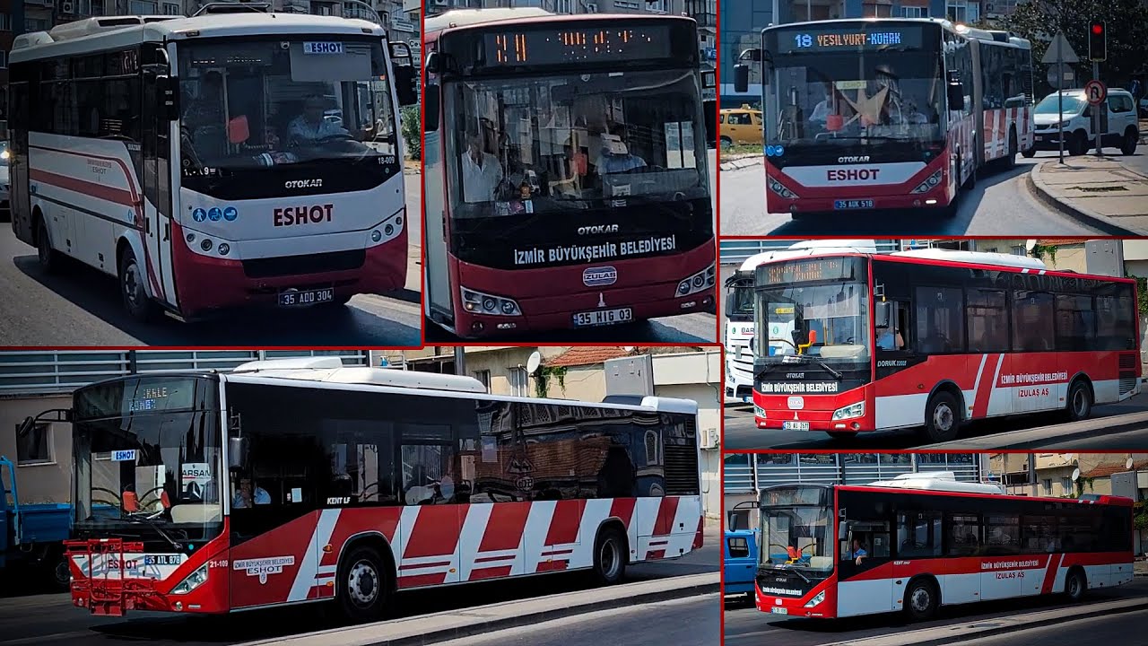 Aralıksız 2 Dakika Otokar Otobüslerinin Geçişleri | ESHOT - İZULAŞ