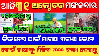 odisha news | 31 October odia news | odisha breaking news | latest odisha news | odisha news updates