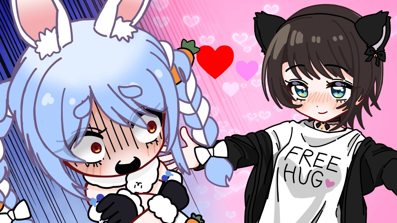 【手描き】ぺこらがプレゼントしたセクシー衣装を着てお家コラボに臨むスバル【大空スバル/兎田ぺこら/ホロライブ/ホロライブ 切り抜き/hololive】