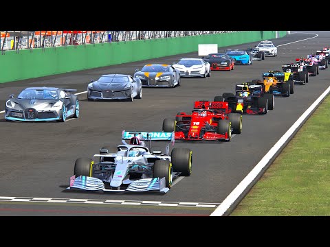 F1 2020 Cars vs Bugatti Hypercars - Monza