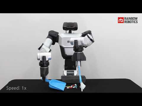 The new Rainbow Robotics RB-Y1 wheeled humanoid demo