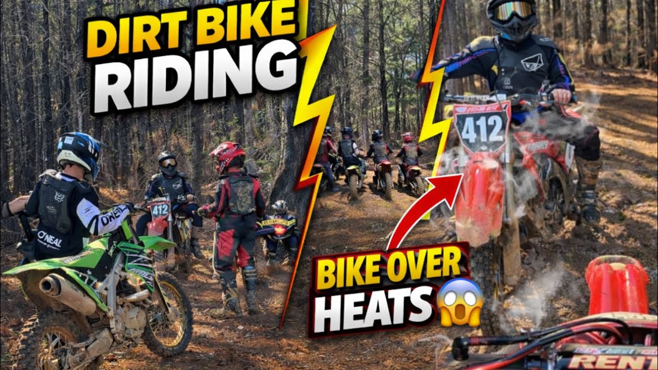 crazy ride day with friends! (Bike overheats)