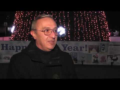 ფოთში საახალწლო ნაძვის ხე გაანათეს 25 12 20