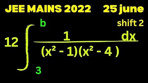 JEE MAINS 2022 PYQS | DEFINITE INTEGRATION SIMPLE PROBLEM  jee 2025 preparation 25 june 2022 shift 2