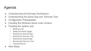 Lesson 1: Running Ranorex Under Jenkins - Welcome