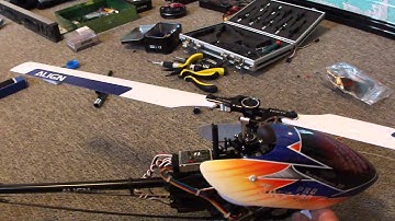 Trex 450 Pro DFC rebuild after crash