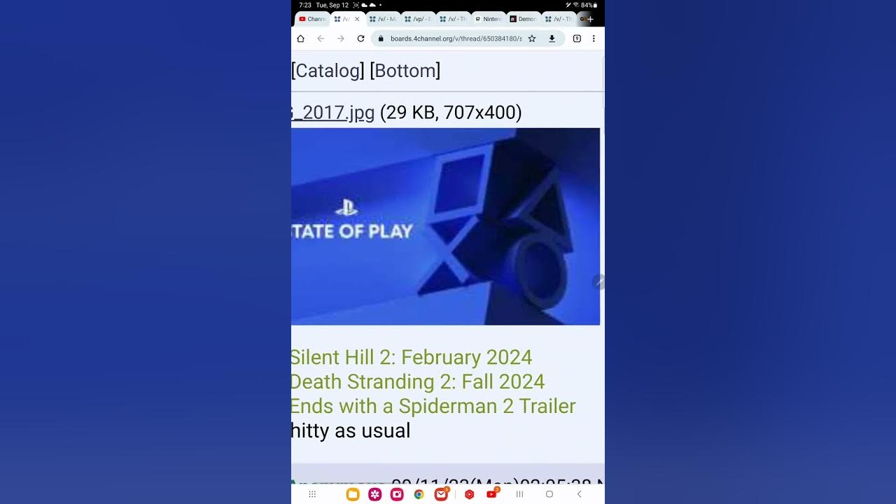 Playstation state of play leak youtube