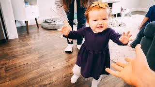 Baby's First Steps!! **SO CUTE**