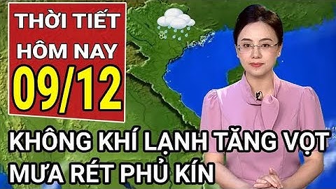 Dự báo thời tiết 9/12: Áp thấp nhiệt đới “vặn mình”; không khí lạnh tăng vọt, mưa rét phủ kín