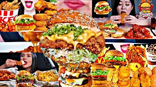 Compilation of eating asmr sounds eating mukbang fast food تجميع اكل اسمر اصوات الأكل ماكبانج برجر