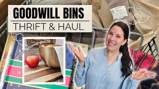 THRIFT WITH ME at GOODWILL BINS - Huge Finds Small Budget