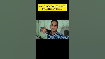 CA FOUNDATION SCANNER FOR DEC 23#chartedaccountant #ca