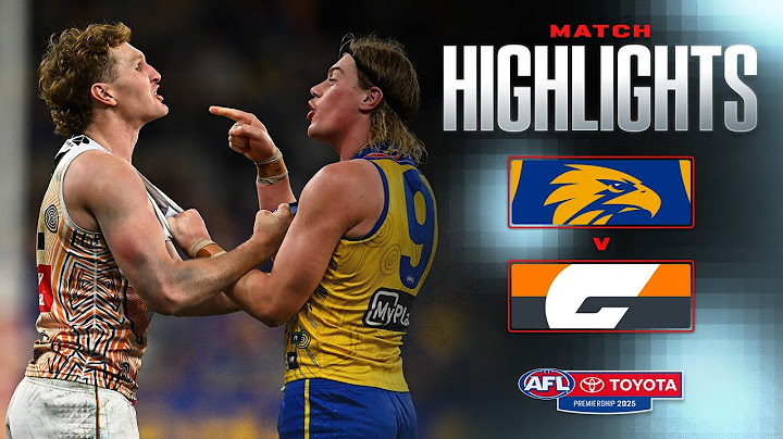 West Coast v GWS Giants Highlights | Round 17, 2025 | AFL