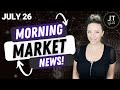 Wednesday&#39;s Stock Market News! MSFT Slips Despite Beat, GOOGL Rises, SNAP Plummets + More!