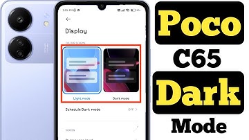 How to turn on dark mode on Poco C65 || Poco C65 me dark mode kaise on kare ||
