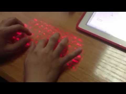 Teclado proyector para Ipad o Iphone - YouTube