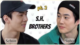 Sehun & Suho: Brothers from different mothers pt. 2