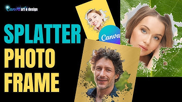 Canva Art Design How to Create Splatter Photo Frame Rusty photo fold