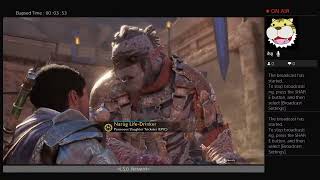 Middle Earth: Shadow Of War =;= LSD_Network PS4 Live Broadcast