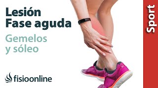 6 EJERCICIOS para la lesión muscular de GEMELOS y SÓLEO, recuperación FASE AGUDA