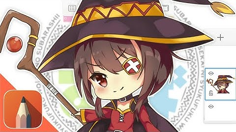 「SpeedPaint」Megumin Anime using Autodesk Sketchbook Android
