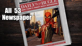 Spider-Man PS4 - All 53 Daily Bugle Newspapers Unlocked!