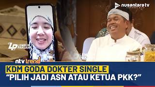 Download Lagu Kelakar Dedi Mulyadi Goda Dokter Single: Pilih Jadi ASN Atau Ketua PKK? | NTV MP3