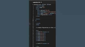 Pagination in HTML #shorts