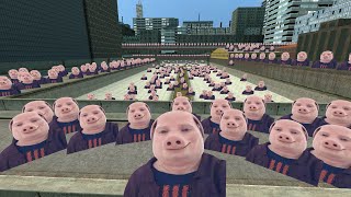 Trying To Escape The John Pork Horde in Gmod !!