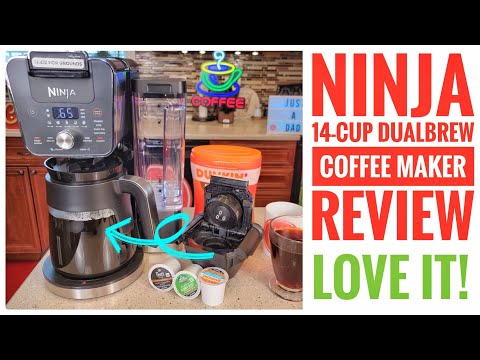 Ninja XL DualBrew Coffee Maker w/Built in Frother 14-Cup Carafe, K-Cups  CFP451CO
