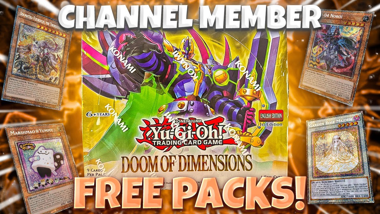 Opening FREE Packs of Yugioh Doom of Dimensions for Channel Members! (EPIC Pulls)