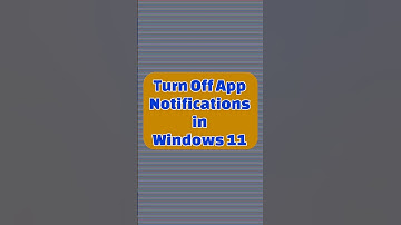 Turn Off App Notifications in Windows 11 #shorts
