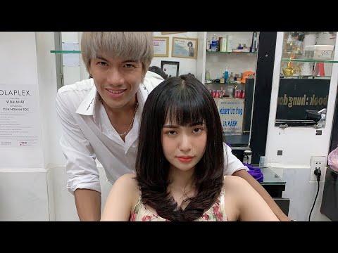Video quy trình cắt tóc layer,uốn cúp ,bấm phồng ,cho tóc... - youtube